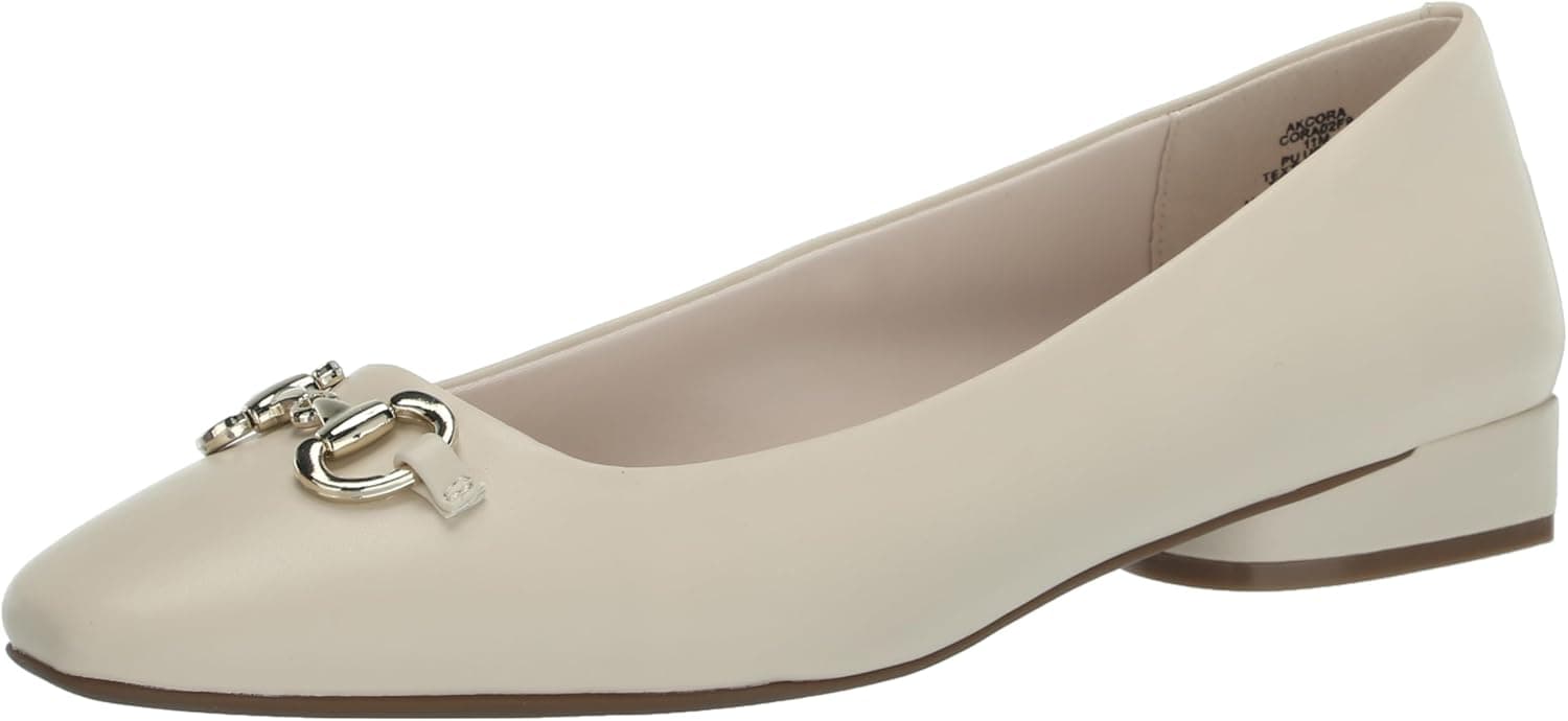 Save 51% on Anne Klein Cora Off-White Flats