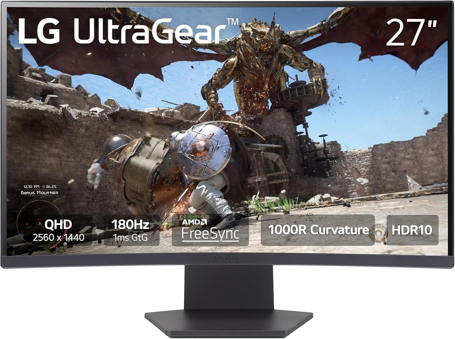 Elevate Your Gaming with the LG 27-inch Curved QHD Monitor