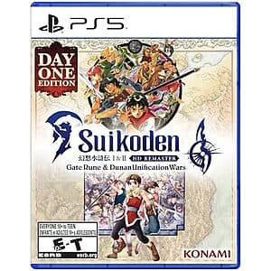 Suikoden I & II HD Remaster for PS5 - $23.55
