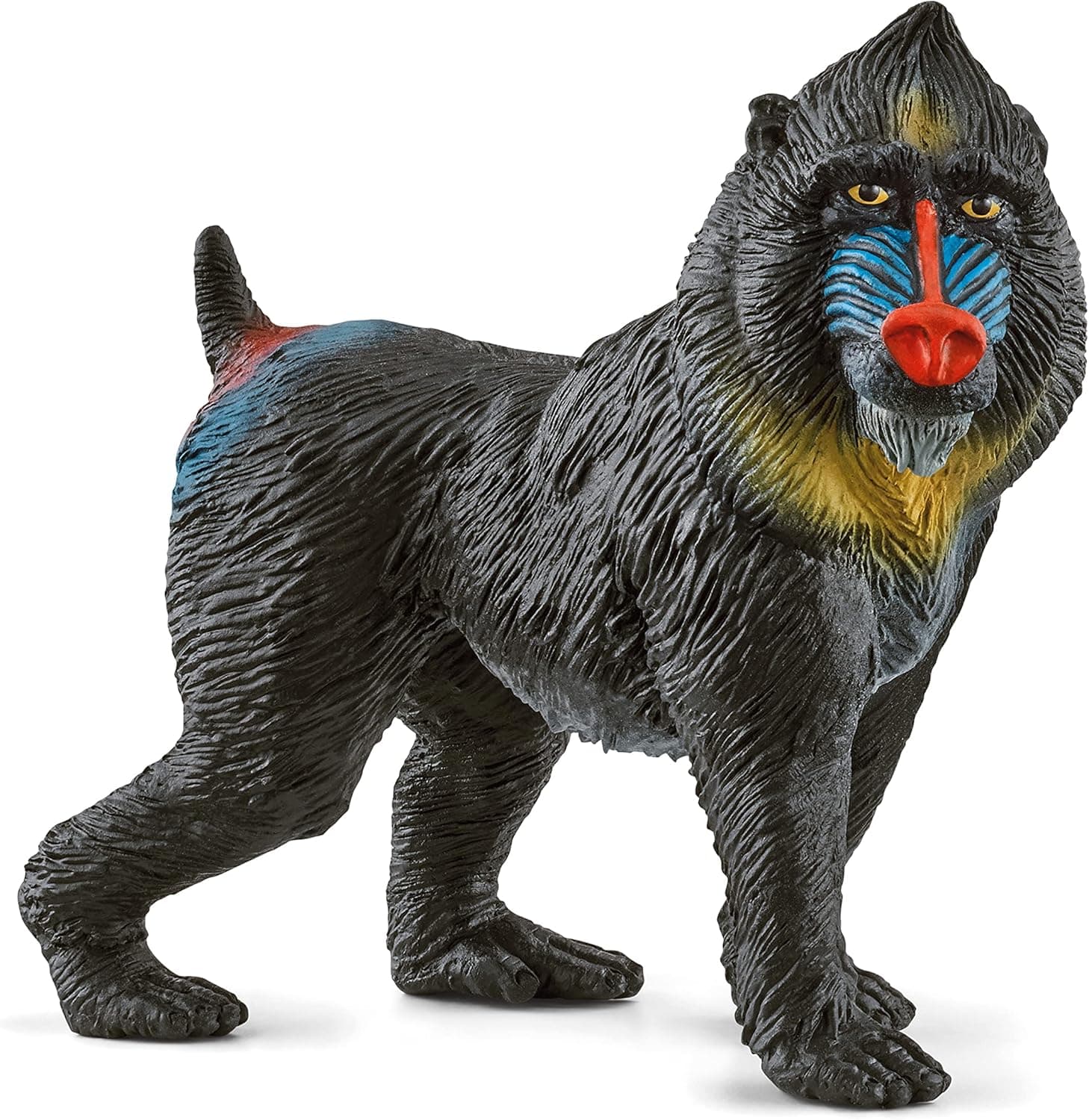 Schleich Realistic Mandrill Monkey Figurine - Detailed Wild Animal Toy