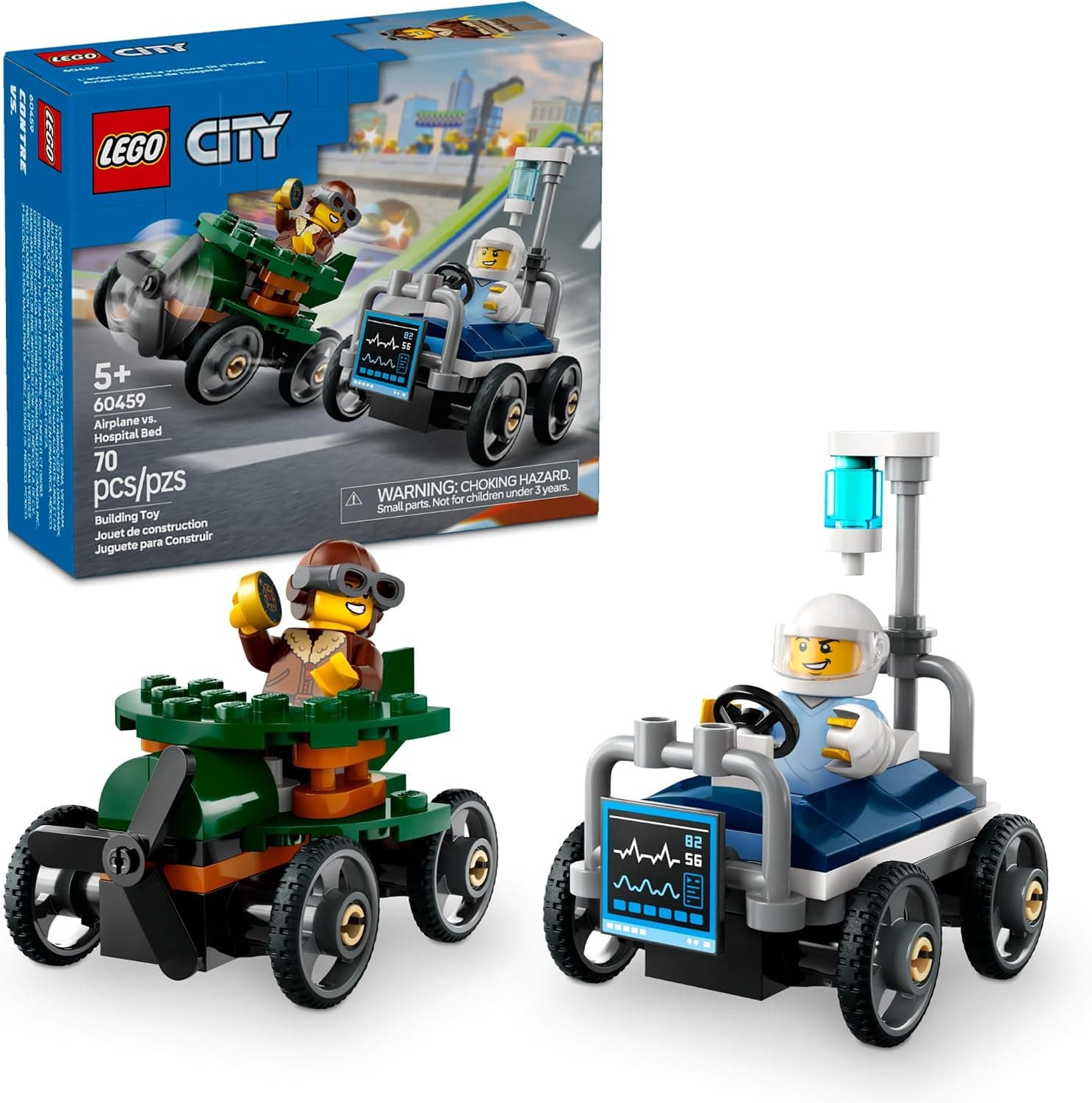 Build Your Own LEGO City Airplane vs. Hospital Adventure