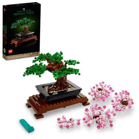 LEGO Icons Bonsai Tree Building Set - Artificial Bonsai Tree Plant for Home Decor, Adults Ages 18+ - Faux, Fake Plants for Table, Desk, Office - Creative Birthday Gift for Her & Him - 10281