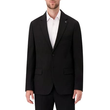 Report Collection Single Breast Full Lined Flat Pocket Woven Men's Jacket
