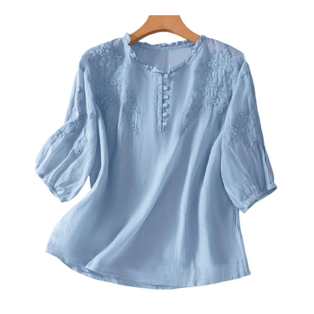 Boho Embroidered Blouse on Zulily for $19
