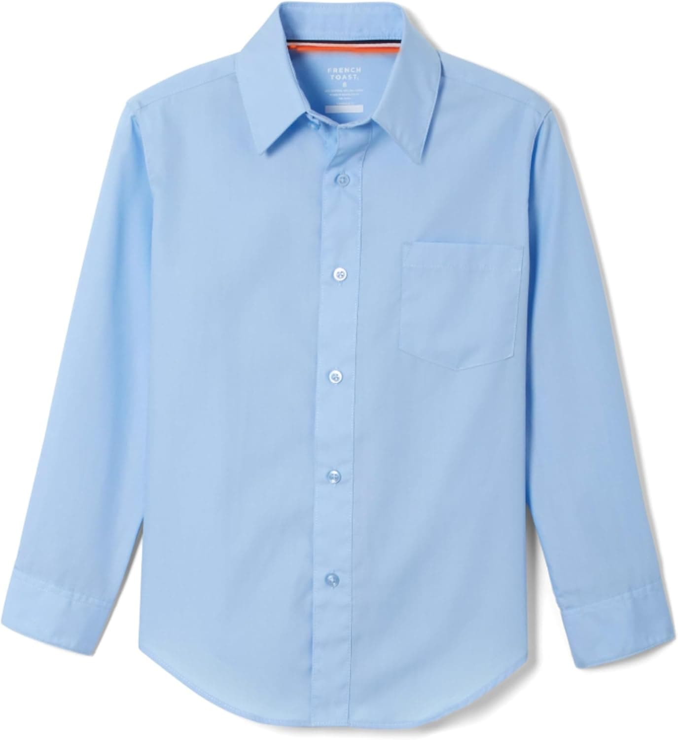 Boys' Expandable Collar Dress Shirt in Light Blue