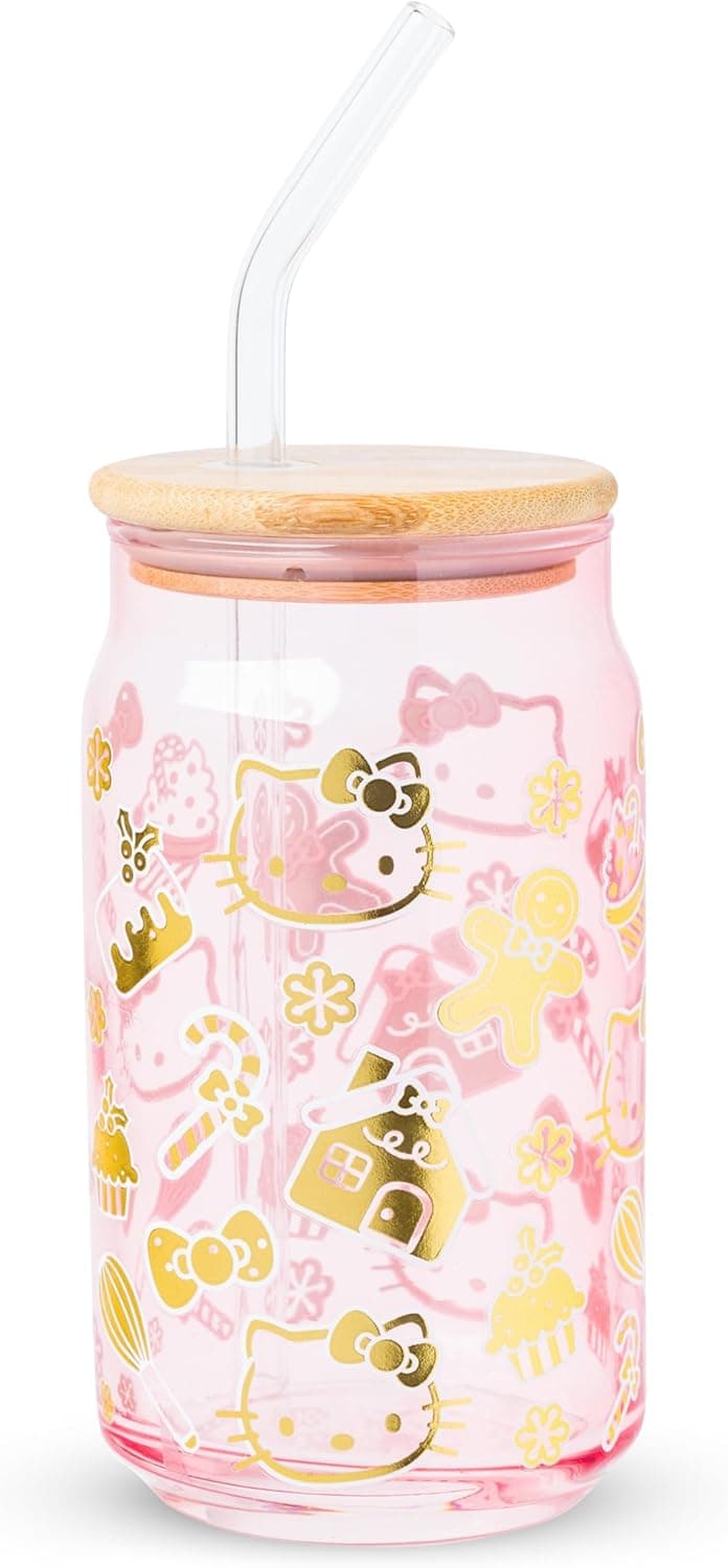 Hello Kitty Gingerbread Cookies Tumbler with Straw