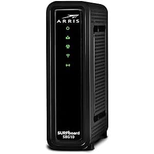 Refurbished ARRIS SBG10-RB Modem Router Combo for $6.55