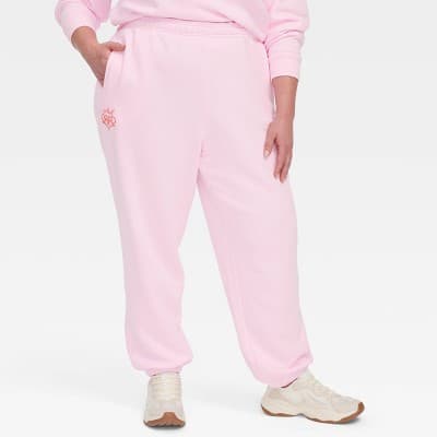 Women's Jogger Sweatpants Soft Pink - Roller Rabbit x Target 1X