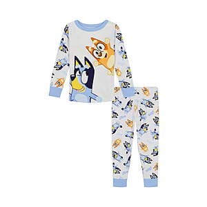 Cozy Bluey Toddler Pajama Set - 2-Pc Long Sleeve Shirt & Pants for $5