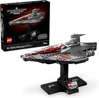LEGO Star Wars Acclamator-Class Assault Ship Building Set for Adults - Star Wars Collectibles Set with Display Stand - Building Kit with 450 Pieces - 75404