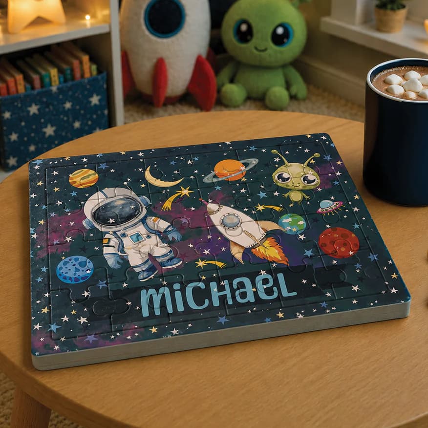 Personalized Wooden Puzzles for Kids - $25