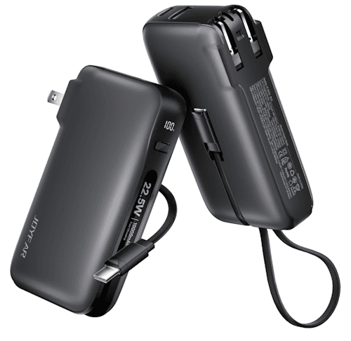 Powerful 10,000mAh USB-C Powerbank with Wall Plug