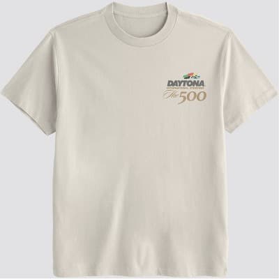 Men's NASCAR Daytona 500 Short Sleeve Graphic T-Shirt - Cream XXL