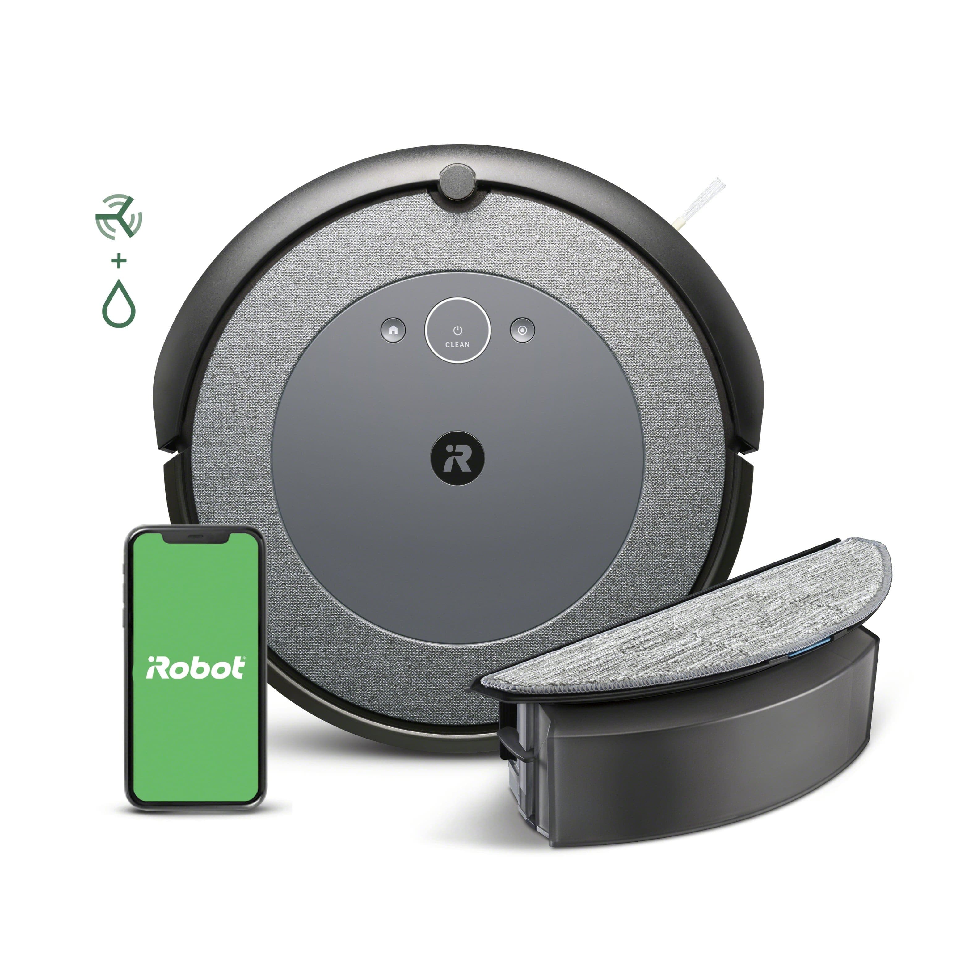 iRobot - Roomba Combo i5 Robot Vacuum and Mop - Woven Neutral