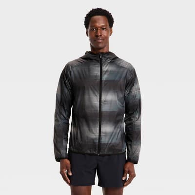 Men's Printed Run Jacket - All In Motion™ Dark Gray XL