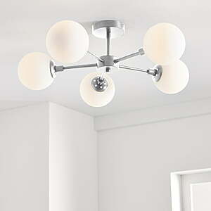 Better Homes & Gardens Five Globe Ceiling Light in Satin Nickel