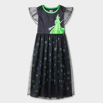 Girls' Wicked Elphaba Fantasy NightGown - Black 8