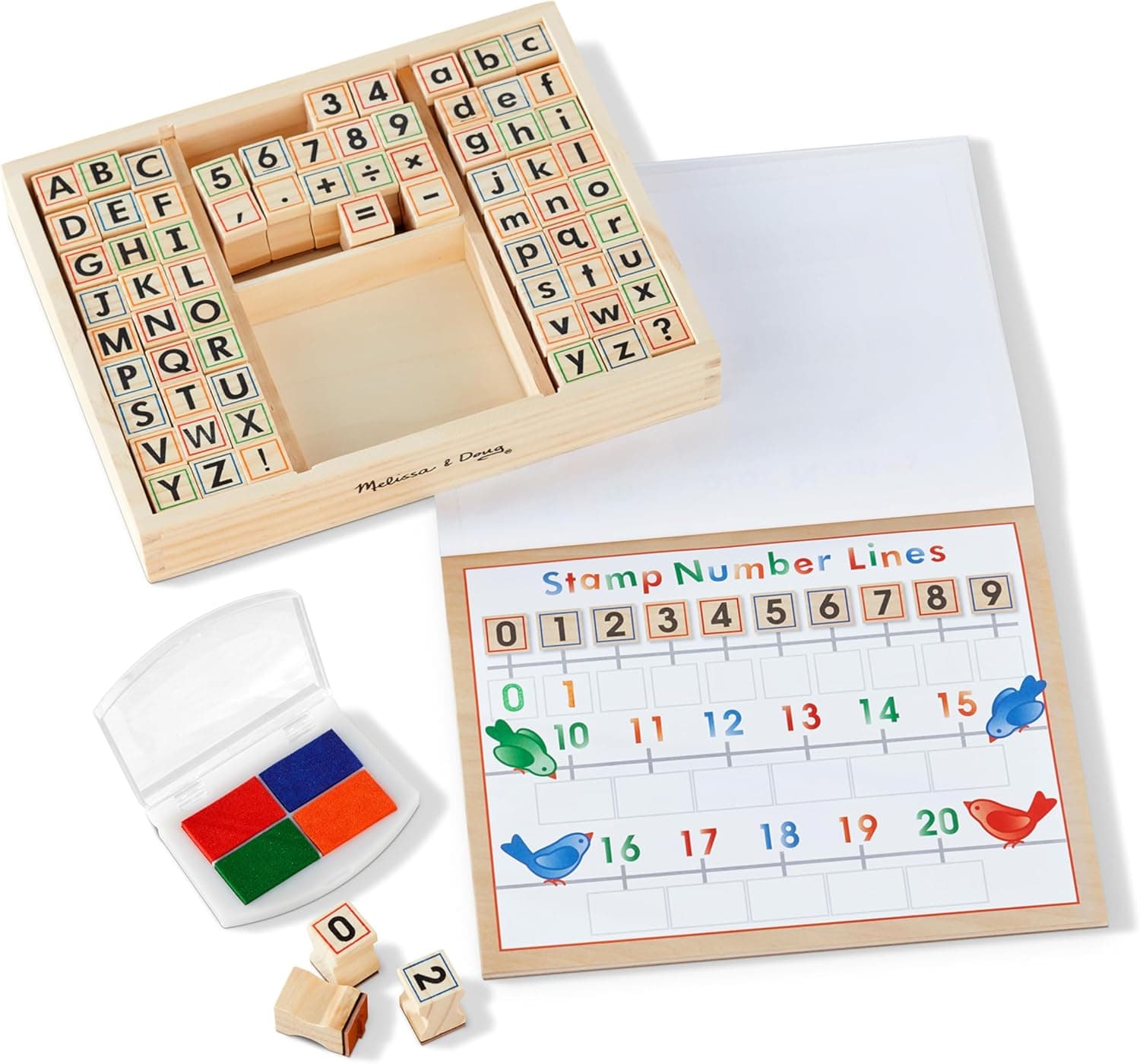Save 41% on Melissa & Doug Wooden Stamp Set with Activity Book