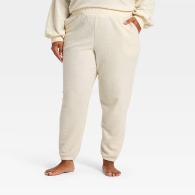 Women's Teddy Jogger Pants - Auden™ White XXL