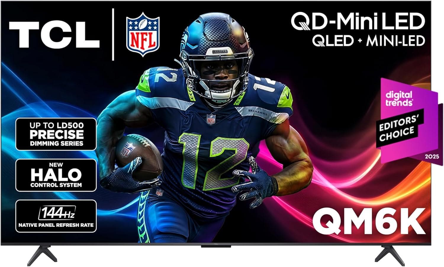 Immersive 4K Google Smart TV: TCL QM6K Series QD-Mini LED 75"