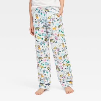 Boys' Roadtrip Pajama Pants Blue/Yellow/Pink - Roller Rabbit x Target XS