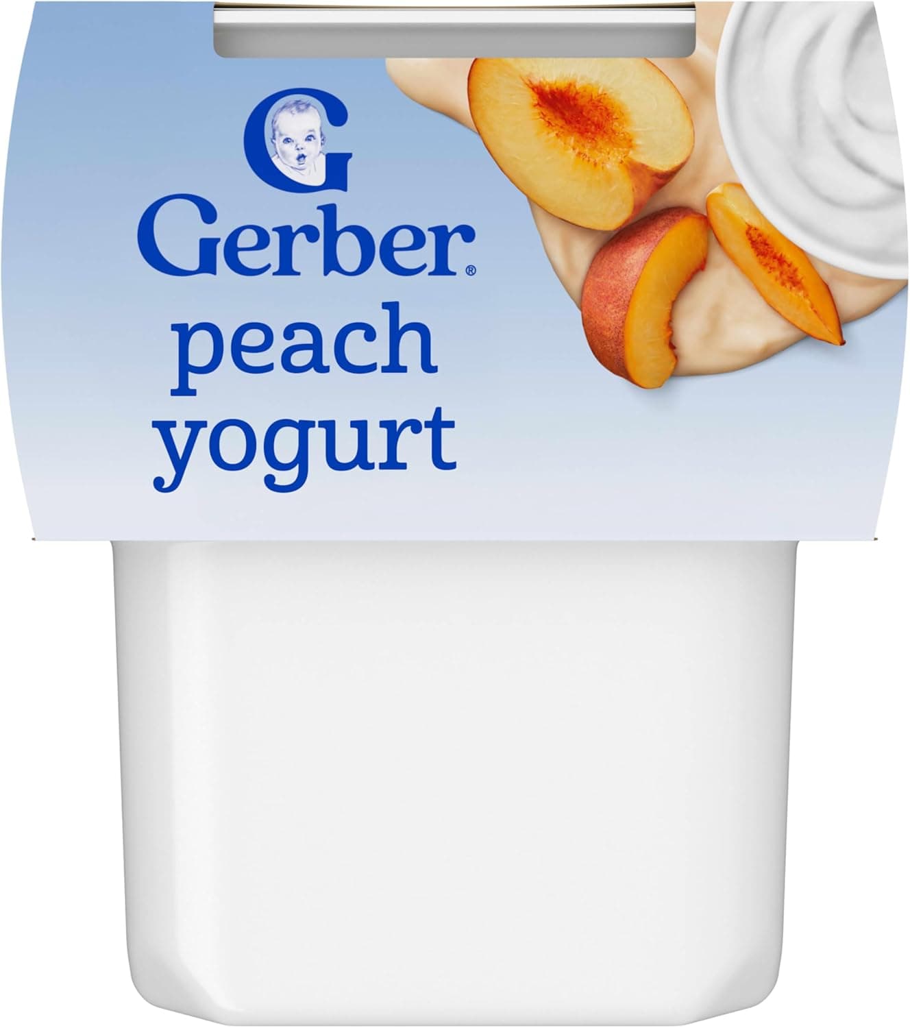 Gerber Stage 2 Baby Food: Peach Yogurt Tubs