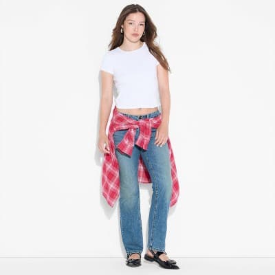 Women's Low-Rise Bootcut Jeans - Wild Fable™ Medium Wash 4