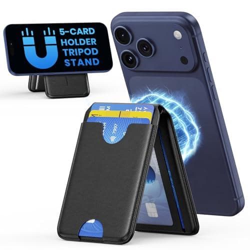 Nepagz MagSafe 5-Card RFID iPhone Wallet w/ Adjustable Stand Amazon