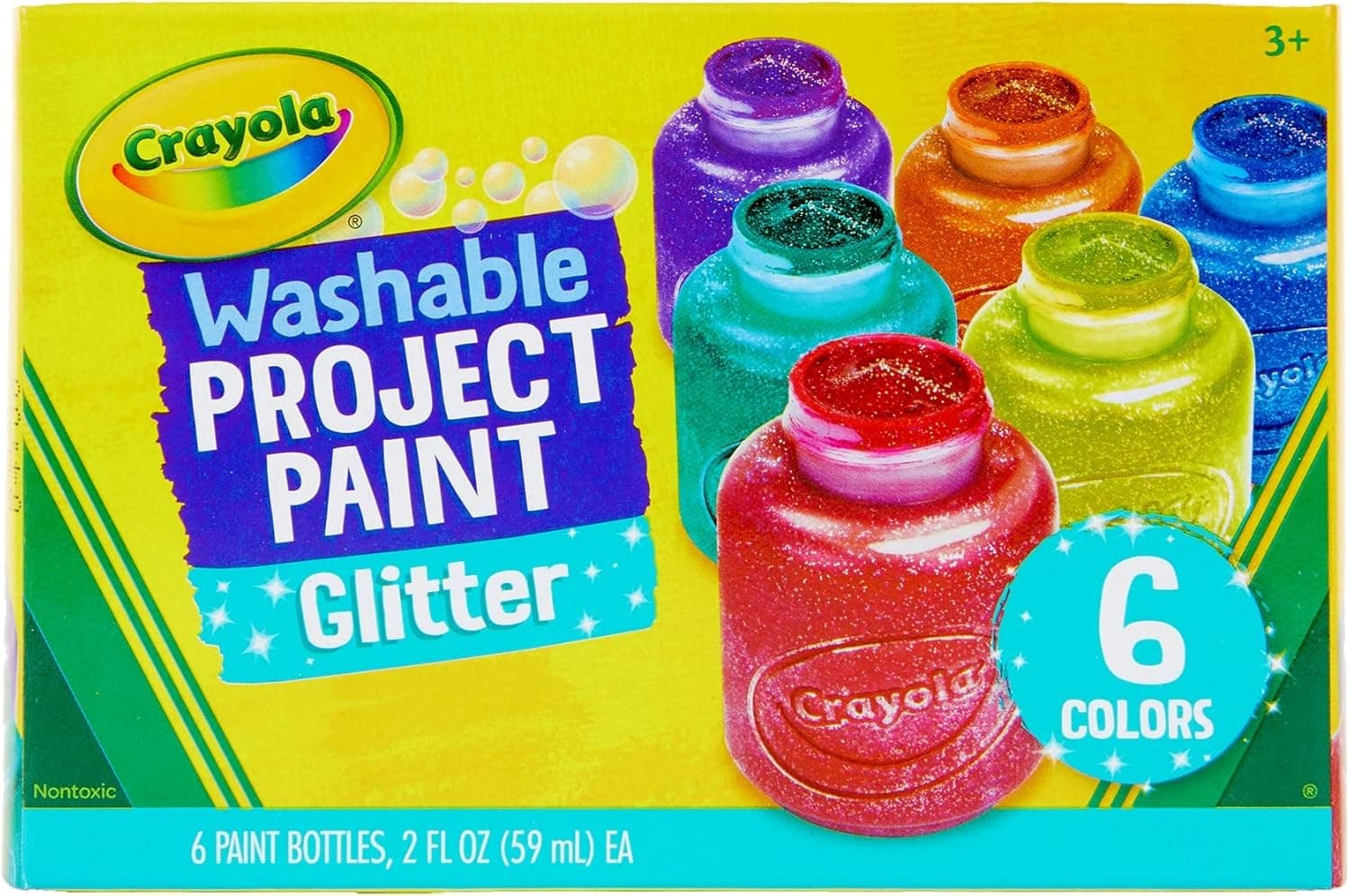 Crayola Washable Glitter Paint - Classroom Essential