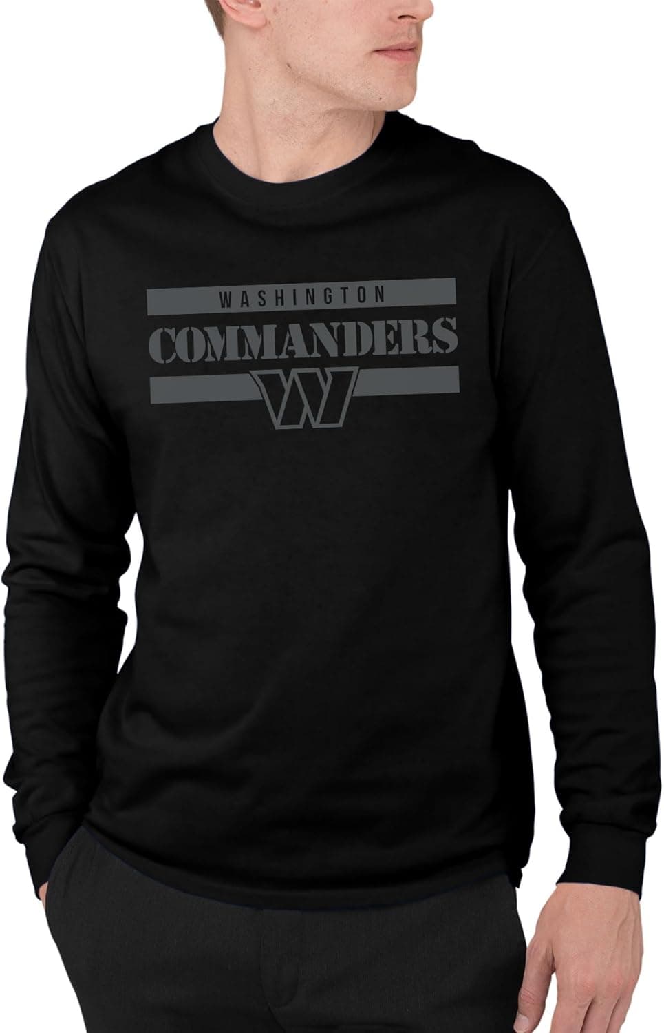 Cheer on the Commanders in this NFL Long Sleeve Tee