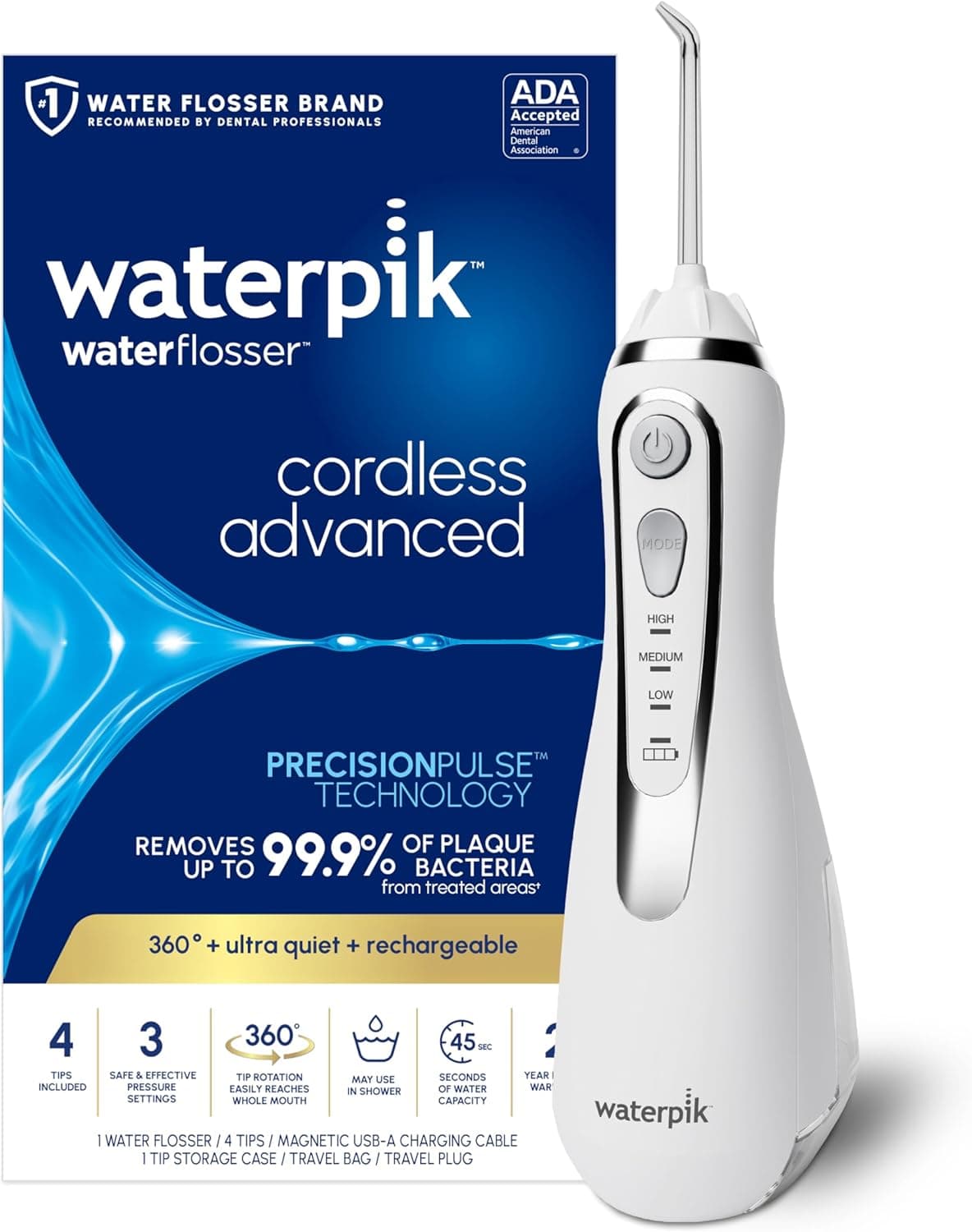 Waterpik Cordless Water Flosser - Dental Care on the Go