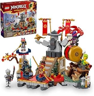 LEGO NINJAGO Tournament Battle Arena Playset with 6 Minifigures, Action Toy for Kids, Ninja Toy Building Set, Birthday Gift Idea for Boys and Girls Aged 7 and Up, 71818