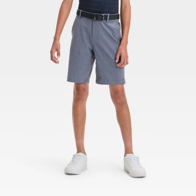 Boys' Golf Shorts - All In Motion™ Heather Blue 8: UPF 50+, Lightweight,