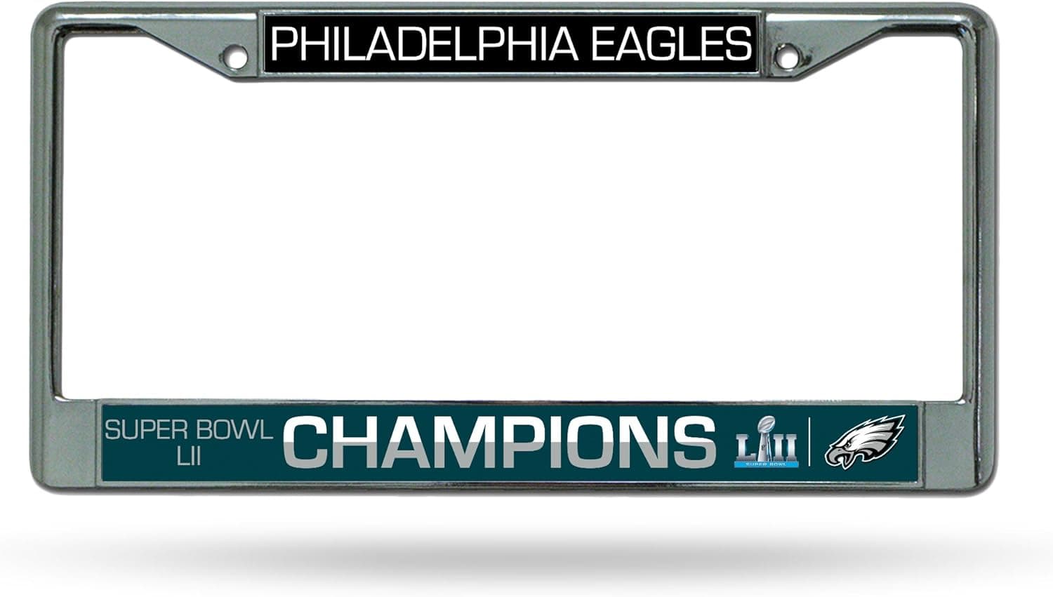 Stylish NFL Eagles Chrome Frame with Decal Inserts