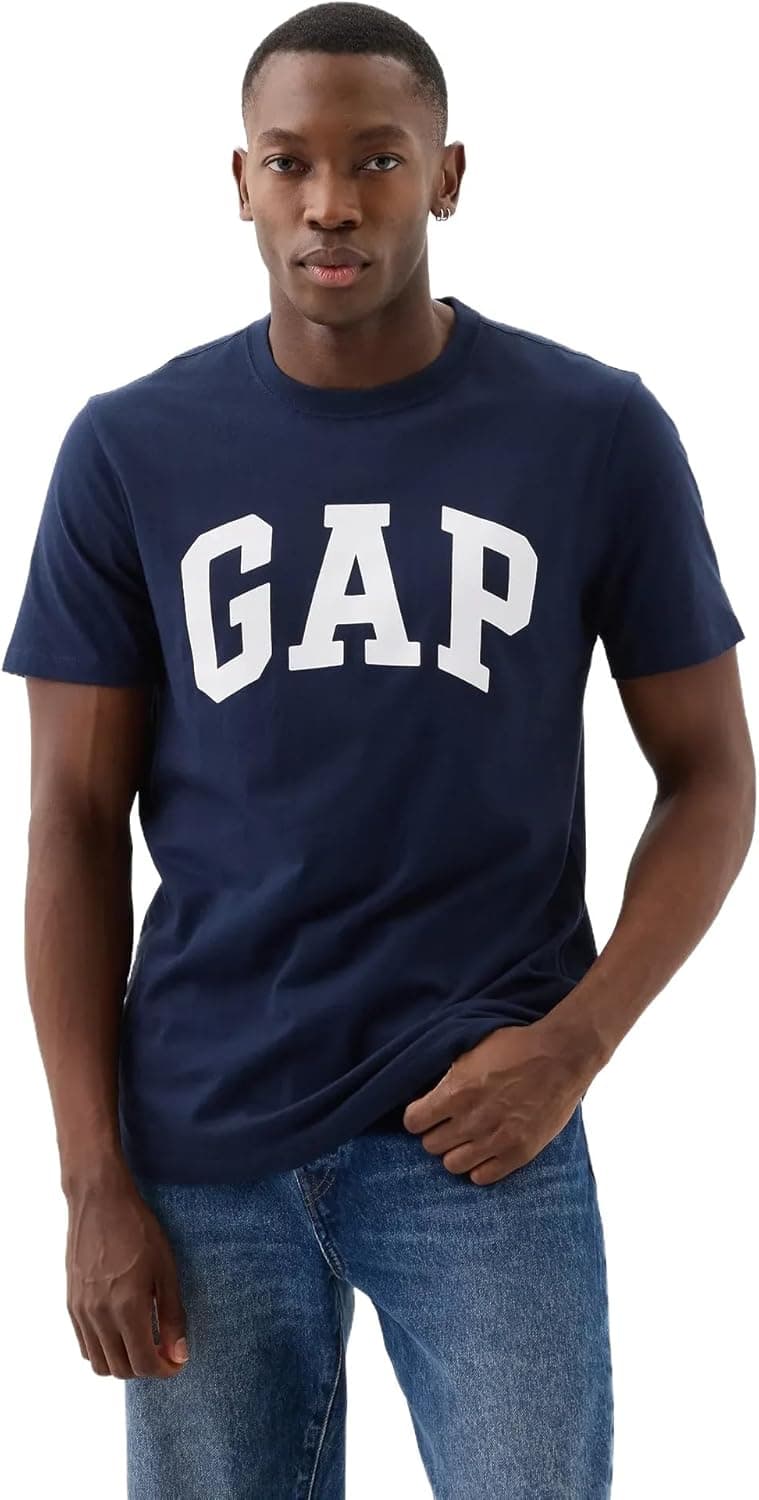 Gap Men's Soft Logo Tee in Navy - 60% Off