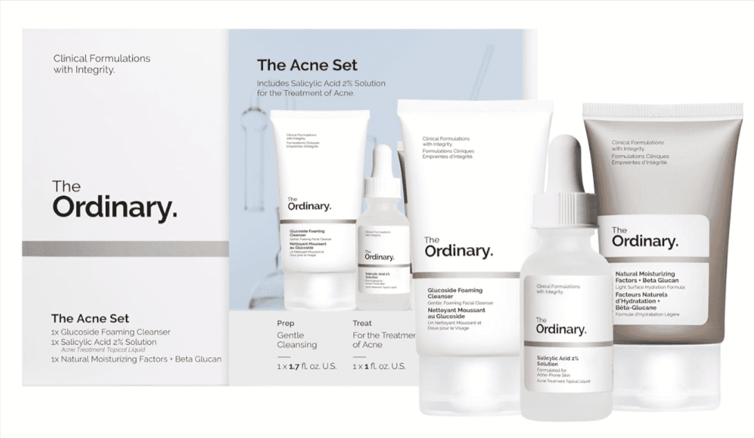 The Ordinary 3-Step Acne Skin Regimen (24% Off)