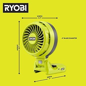 Ryobi 40V Cordless Battery Topper Fan - Just $20 with Free Shipping