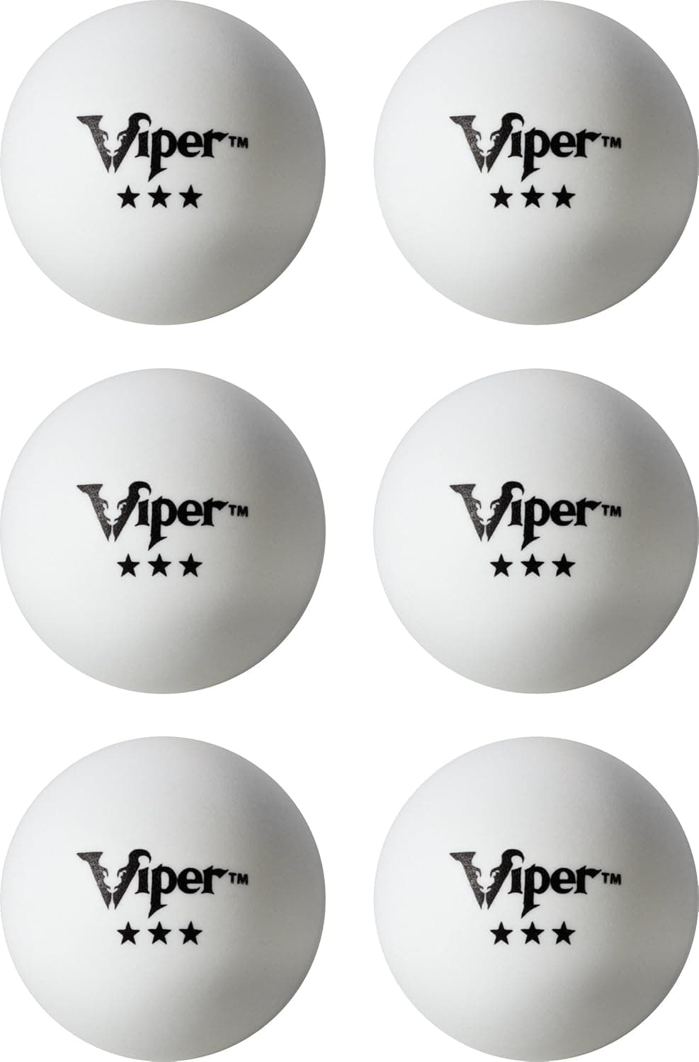 Enjoy Ping Pong Fun with Viper 3 Star White Table Tennis Balls