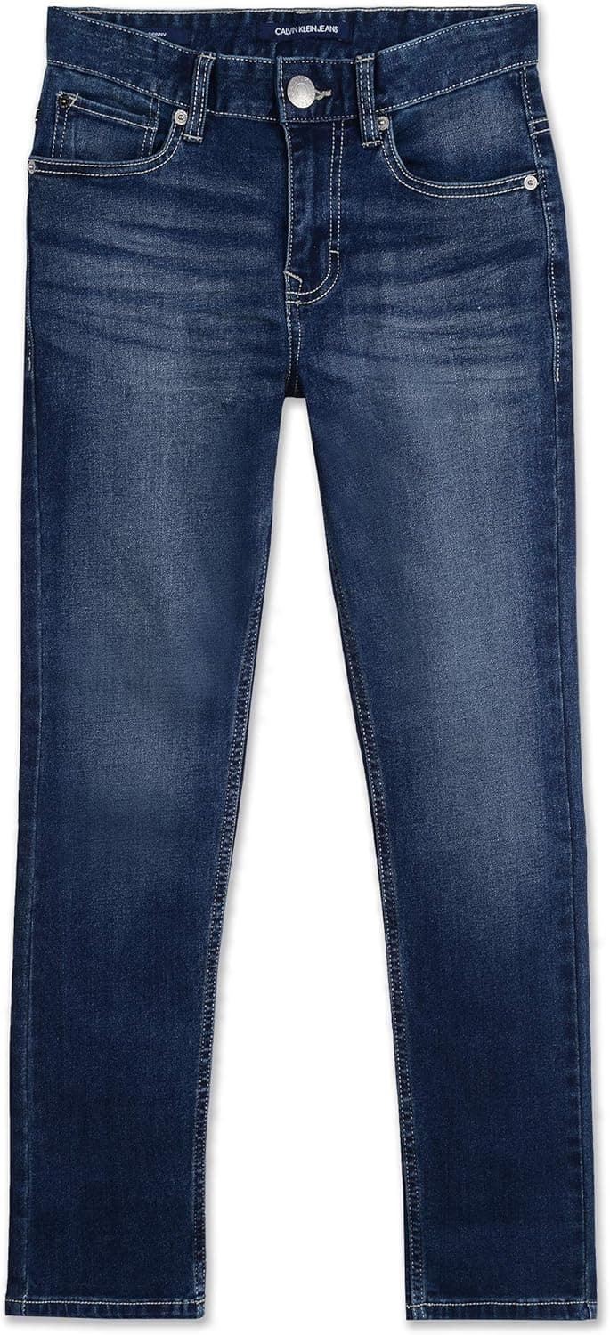 Save 55% on Calvin Klein Boys' Skinny Fit Stretch Denim Jeans