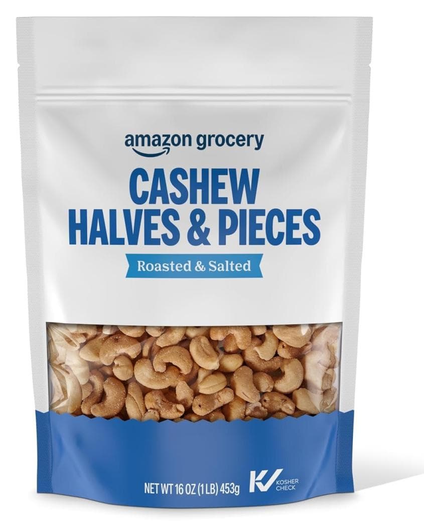 49% Off 16oz Happy Belly Salted Cashew Halves & Pieces