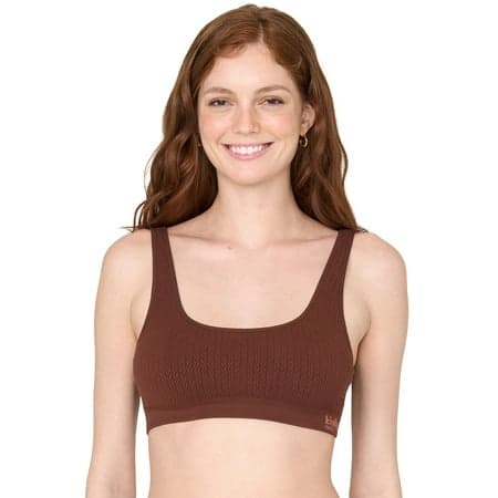 Kindly Yours Women’s Wire-Free Seamless Knit-Texture Bralette, Sizes S-XXXL