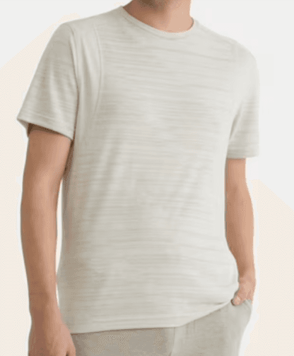 Athletic Works Men's Jacquard Short Sleeve Workout Shirt