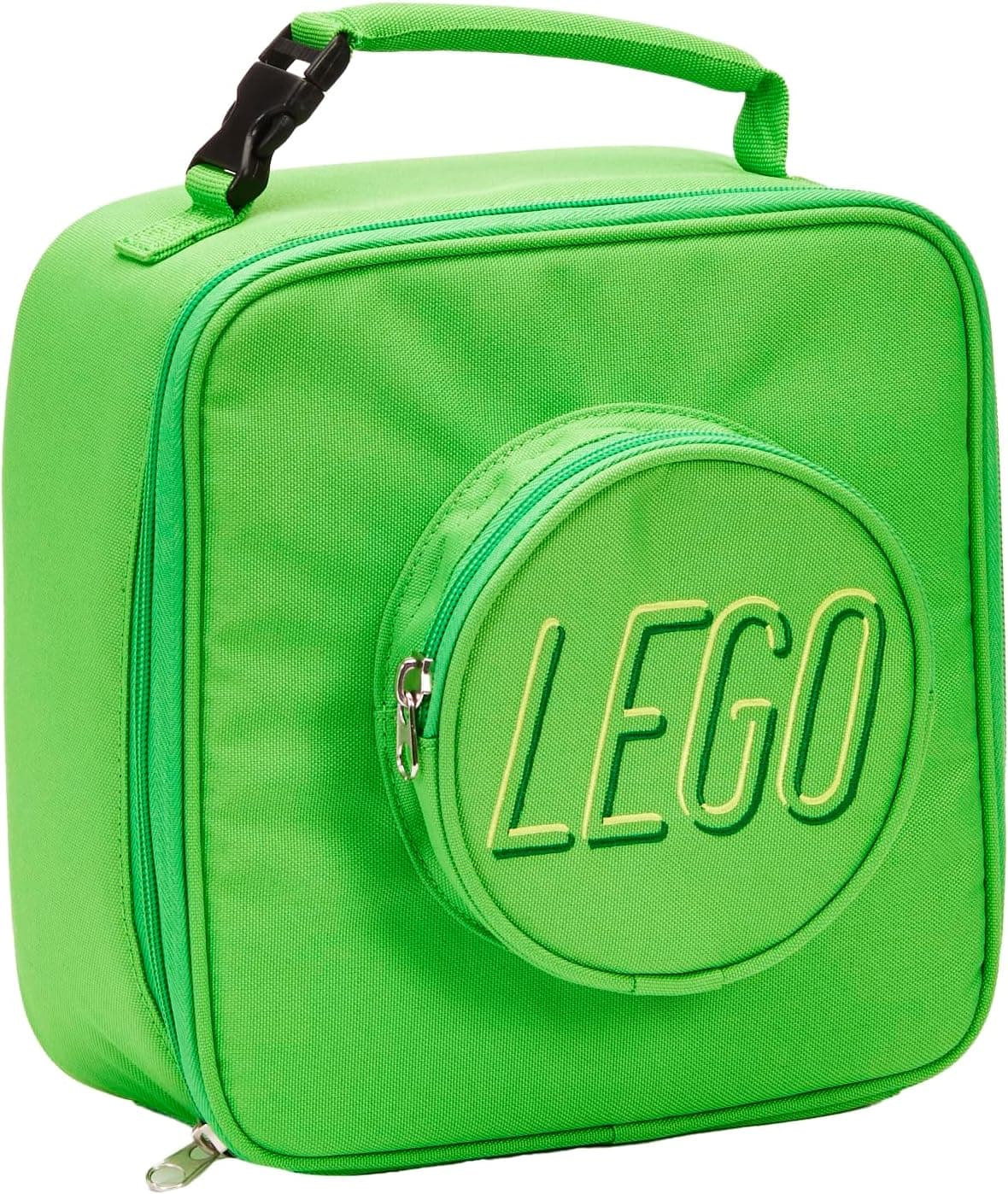 Insulated LEGO Lunch Bag with Mesh and Zip Compartments