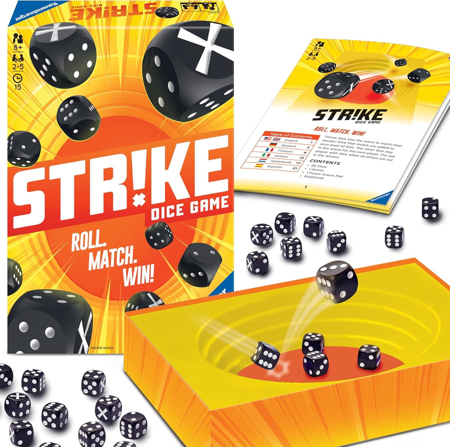 Ravensburger Strike - Brain-Teasing Dice Game for All Ages