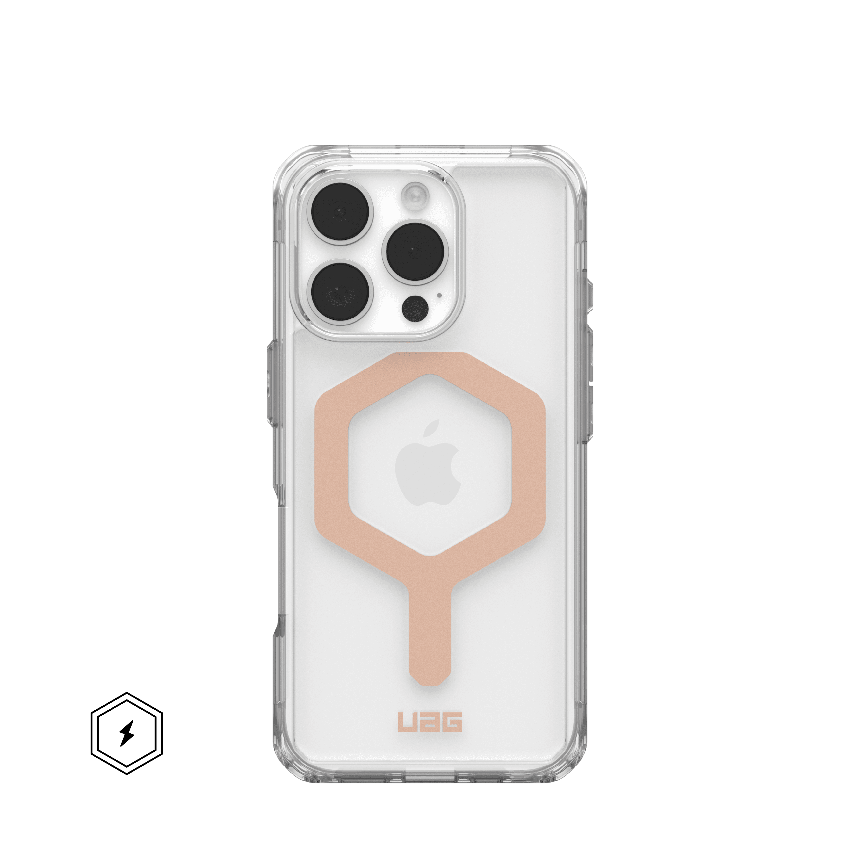 UAG - Plyo Series Case with Magsafe for Apple iPhone 16 Pro - Ice/Rose Gold