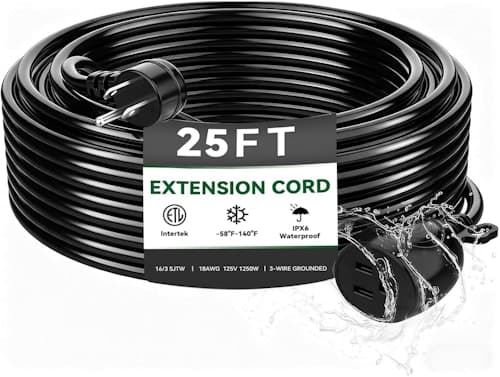 Outdoor Power Extension Cord with Great Value