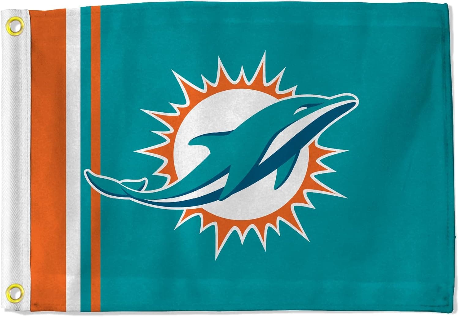Rico Industries NFL Miami Dolphins Stripes Flag - Versatile Display