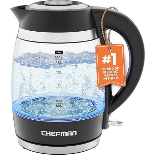 Chefman Digital 1.8L 1500W Electric Kettle w/ 3 Min. Boil Amazon