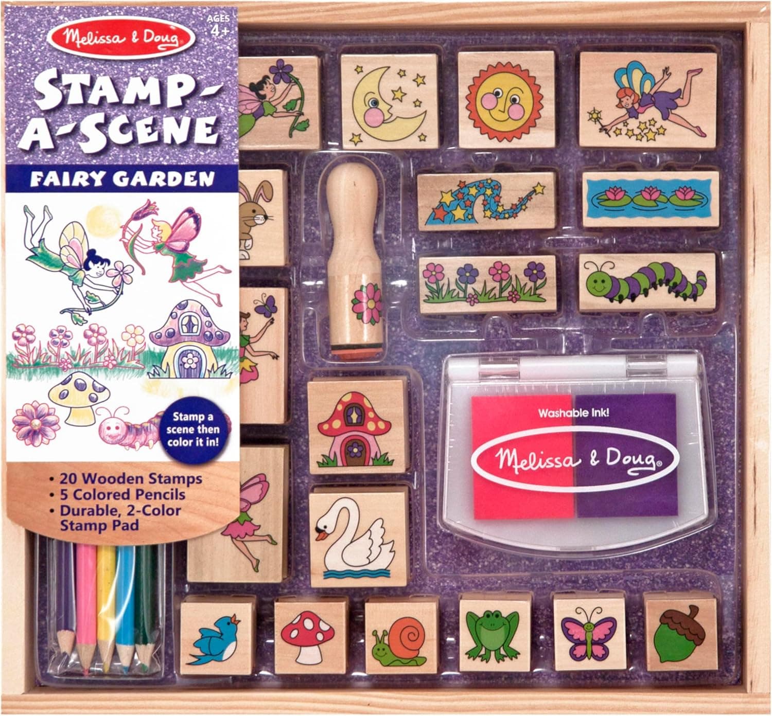 Stamp & Color Your Own Fairy Garden with Melissa & Doug Set