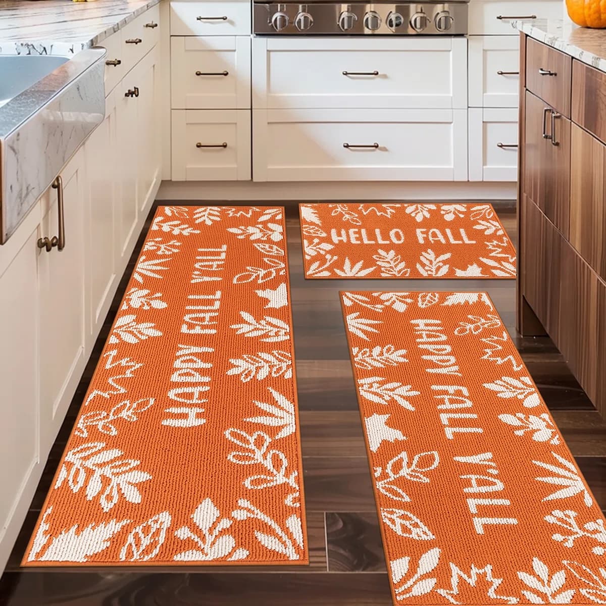 Cozy Fall Kitchen Mats Set - 70% Off
